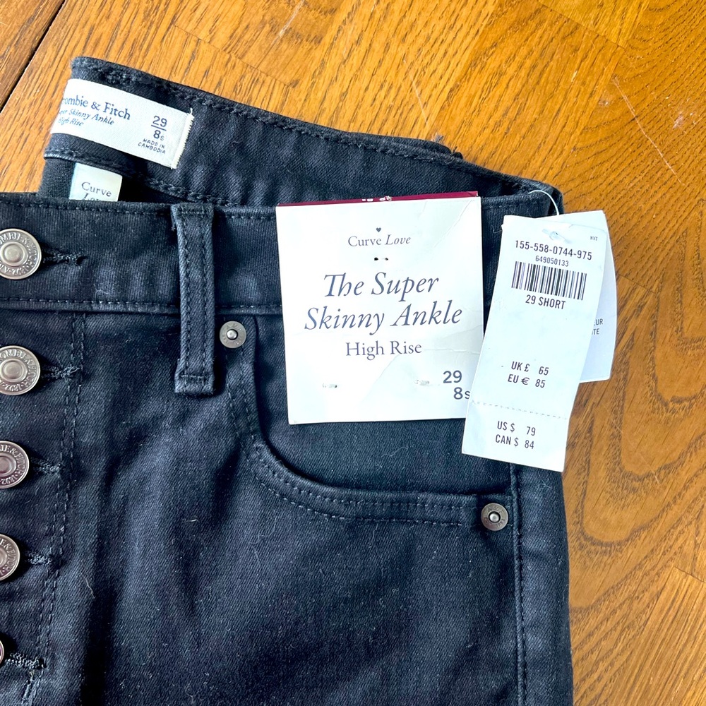 Abercrombie curve love high-rise skinny jeans